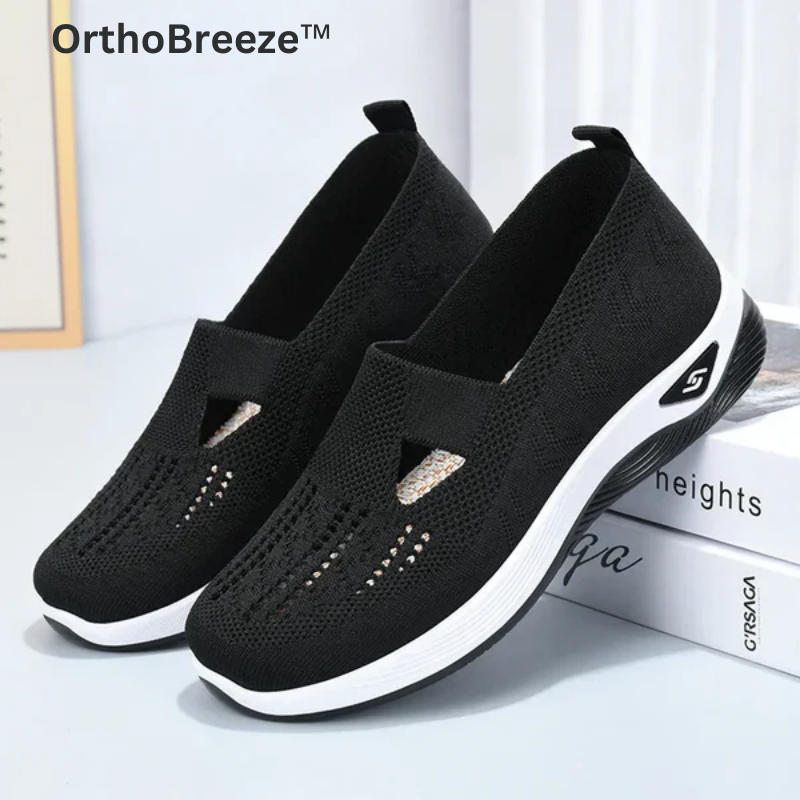 OrthoBreeze™ Geweven Orthopedische Schoenen met Ademend Zachte Zool voor Vrouwen