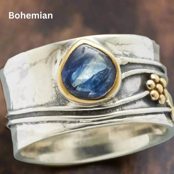 Bohemian Edelstein Meditatie Ring