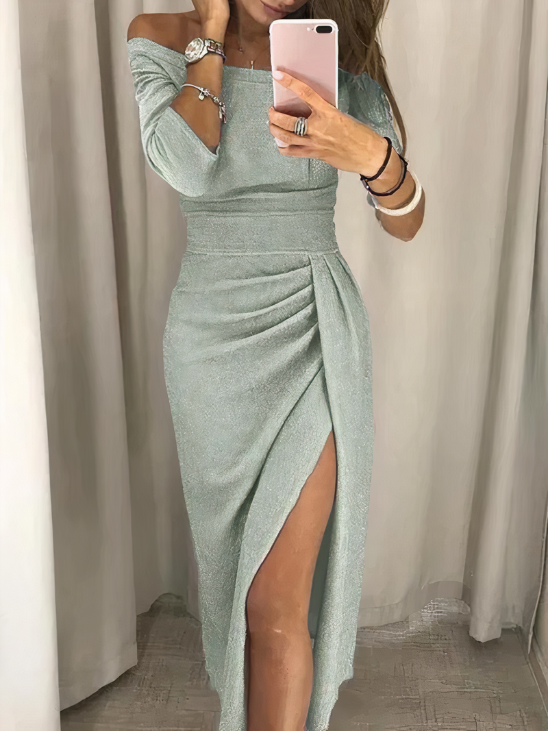 Heidi-Mode | Off-Shoulder Glittersjurk