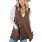 Dames Truijvest | Oversized | Zachte Fuzzy Stof met Zijzakken