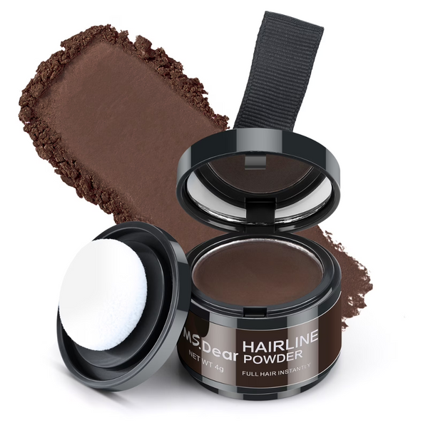 Haarpoeder voor Dekkende Haarlijn & Wenkbrauwen | Waterproof & Langhoudend | Compact Reisset 4 g