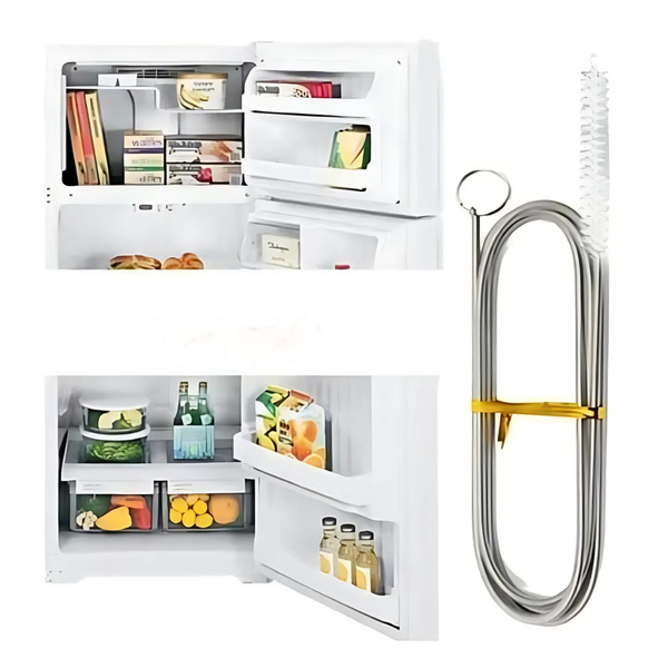 Reinigingsset voor koelkast & afvoer | Flexibele borstel & spuitfles | Hygiënische diepe reiniging