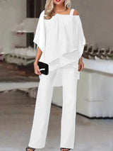 Wilma | Elegant Off-Shoulder Design Twee-Delig Set voor Vrouwen