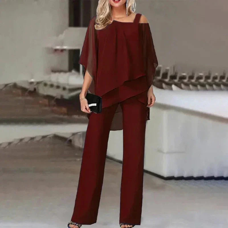 Wilma | Elegant Off-Shoulder Design Twee-Delig Set voor Vrouwen