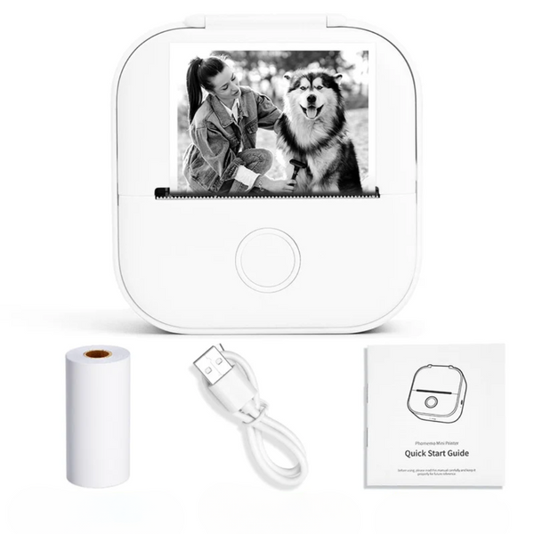 Mini Zakprinter | HandigePrint | Draadloos & Compact | Voor Foto’s & Notities