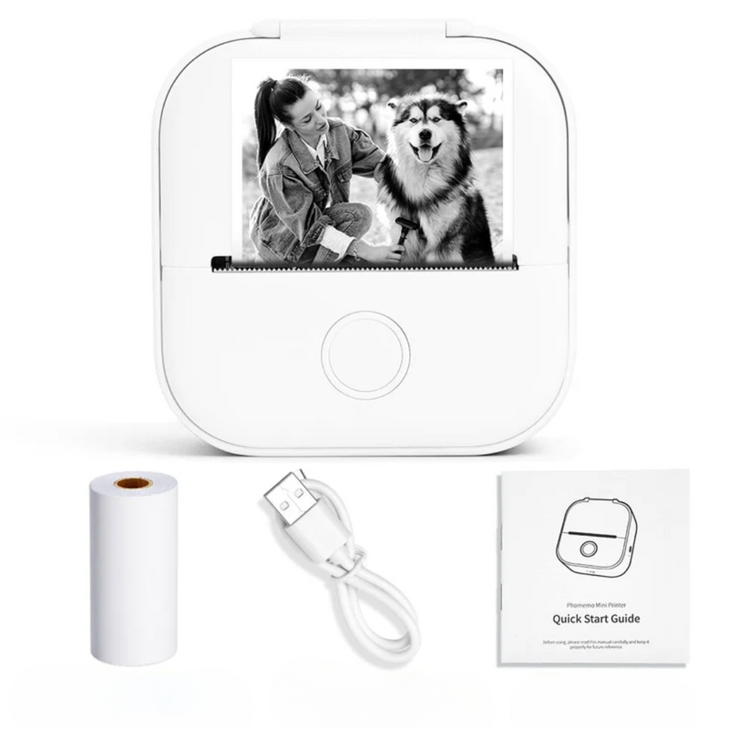 Mini Zakprinter | HandigePrint | Draadloos & Compact | Voor Foto’s & Notities