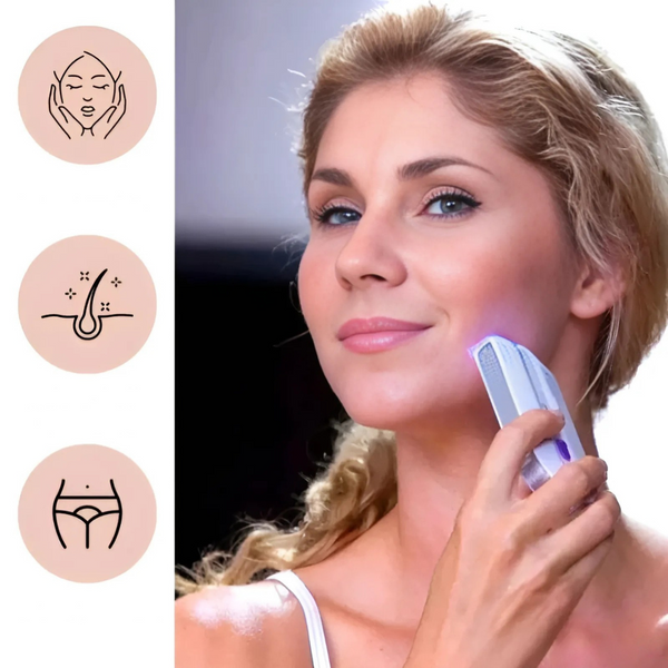 HairRemover Pijnloze Ontharing | Draadloos | Geschikt voor Gezicht & Lichaam