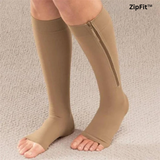 ZipFit™ Compressiesokken met ritssluiting voor extra gemak en ondersteuning