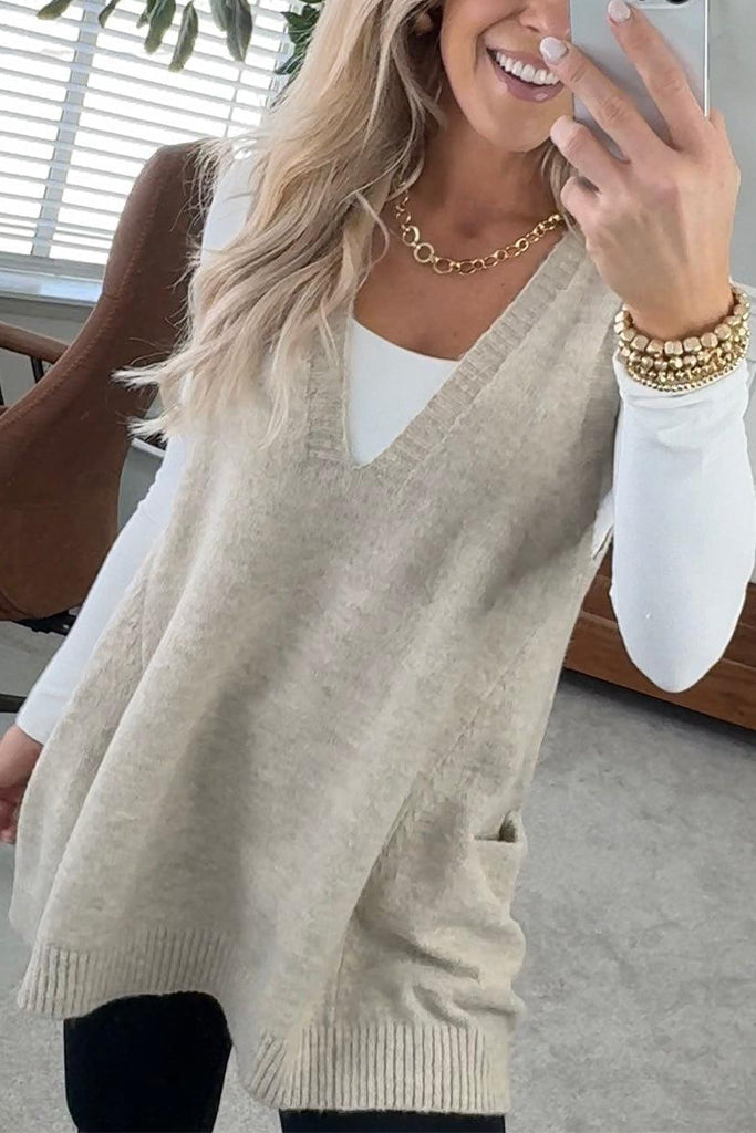 Dames Truijvest | Oversized | Zachte Fuzzy Stof met Zijzakken