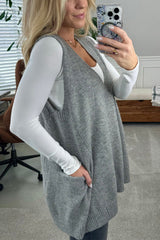 Dames Truijvest | Oversized | Zachte Fuzzy Stof met Zijzakken