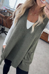 Dames Truijvest | Oversized | Zachte Fuzzy Stof met Zijzakken