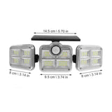 Solar Buitenlamp | 74 LED Spots | 200W Krachtige Verlichting | Bewegingssensor & Weerbestendig