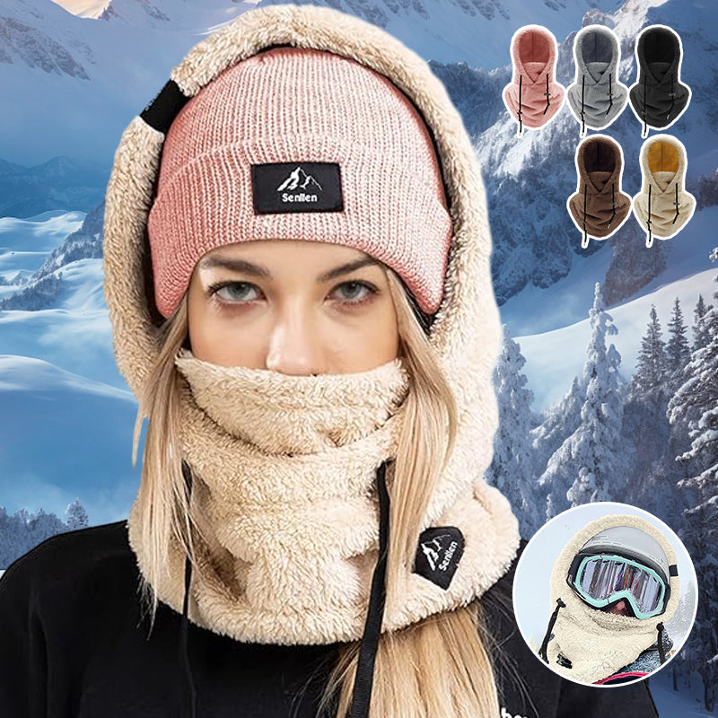 WinterHoed™ Beschermende sherpa-gevoerde kapuzenmasker voor ultieme warmte.