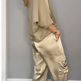 EleganceSet™ Elegante Dames Set Broek en Shirt