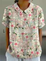 Dames Vintage Bloes met Bloemenprint | Casual