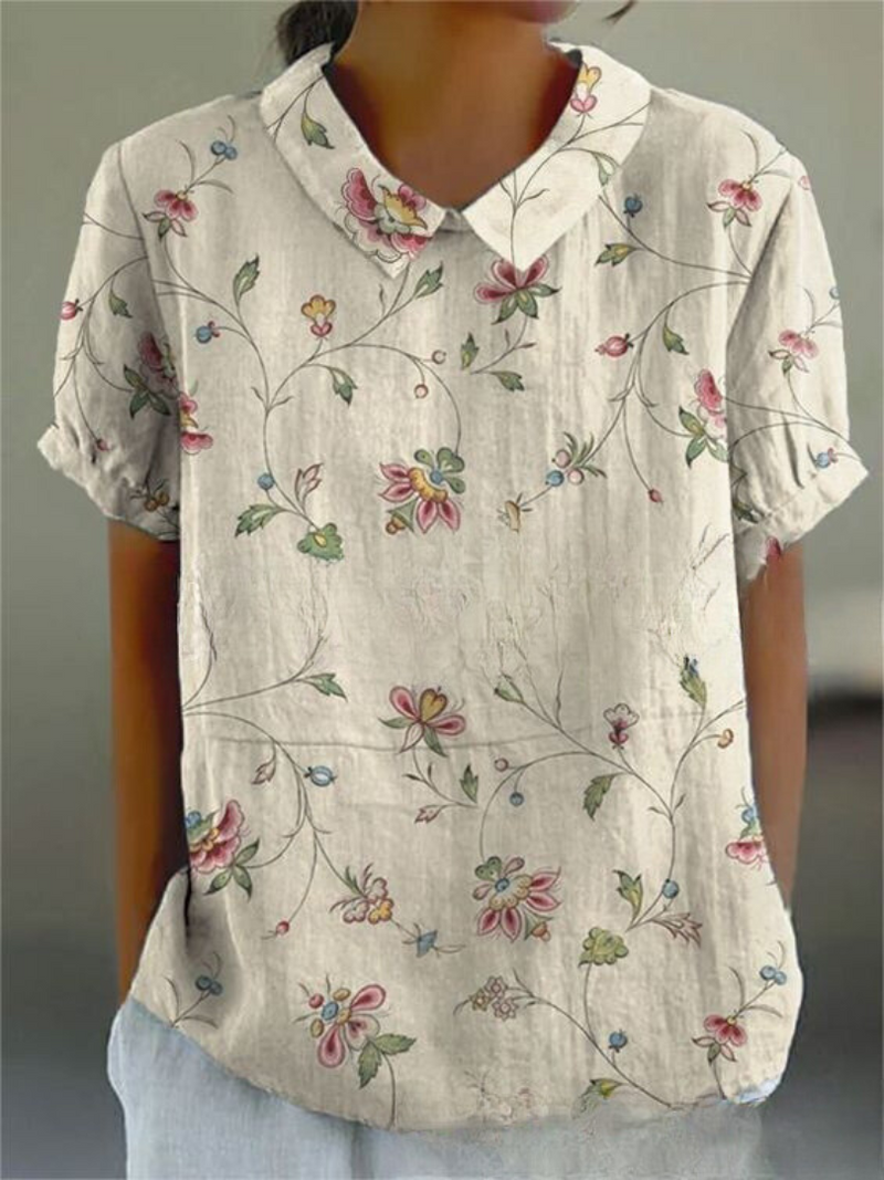 Dames Vintage Bloes met Bloemenprint | Casual