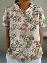 Dames Vintage Bloes met Bloemenprint | Casual
