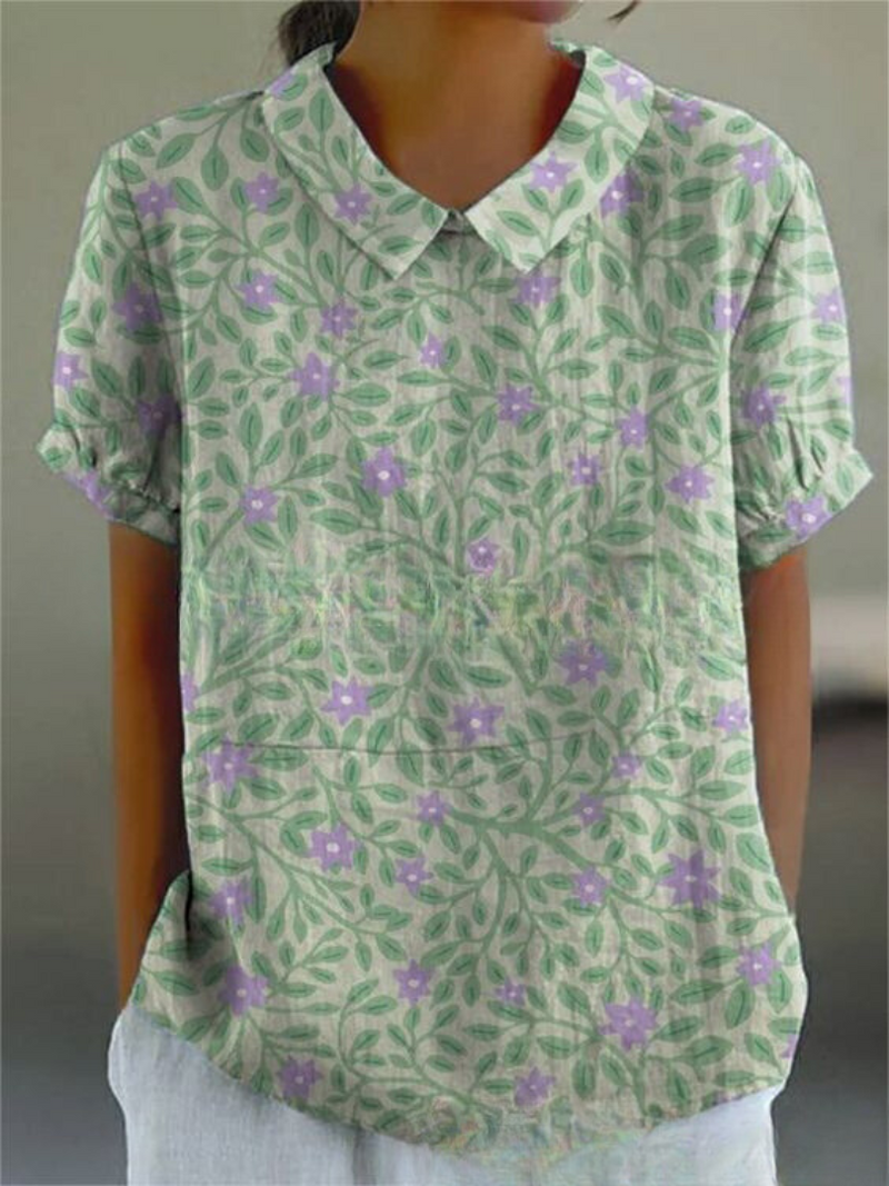 Dames Vintage Bloes met Bloemenprint | Casual