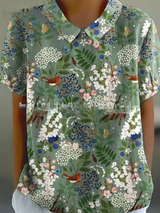 Dames Vintage Bloes met Bloemenprint | Casual