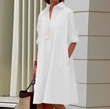 Lisbeth | Moeiteloos Comfort Dames Midi Jurk