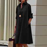 Lisbeth | Moeiteloos Comfort Dames Midi Jurk