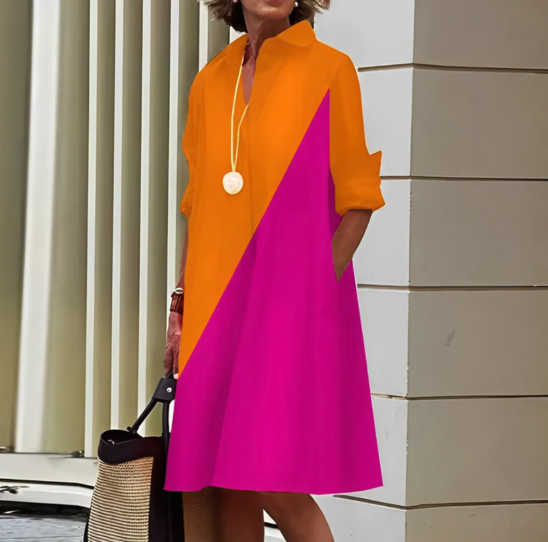 Lisbeth | Moeiteloos Comfort Dames Midi Jurk