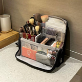 Make-up Organizer Tas | Reistas met Compartimenten | Waterdicht Nylon | 23x7x20 cm