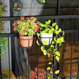 (1+2 Gratis) NoirBloom™ Zwarte Metalen Balkonplantenhanger