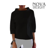 Beatrice™ Brede Rolkraag Blouse