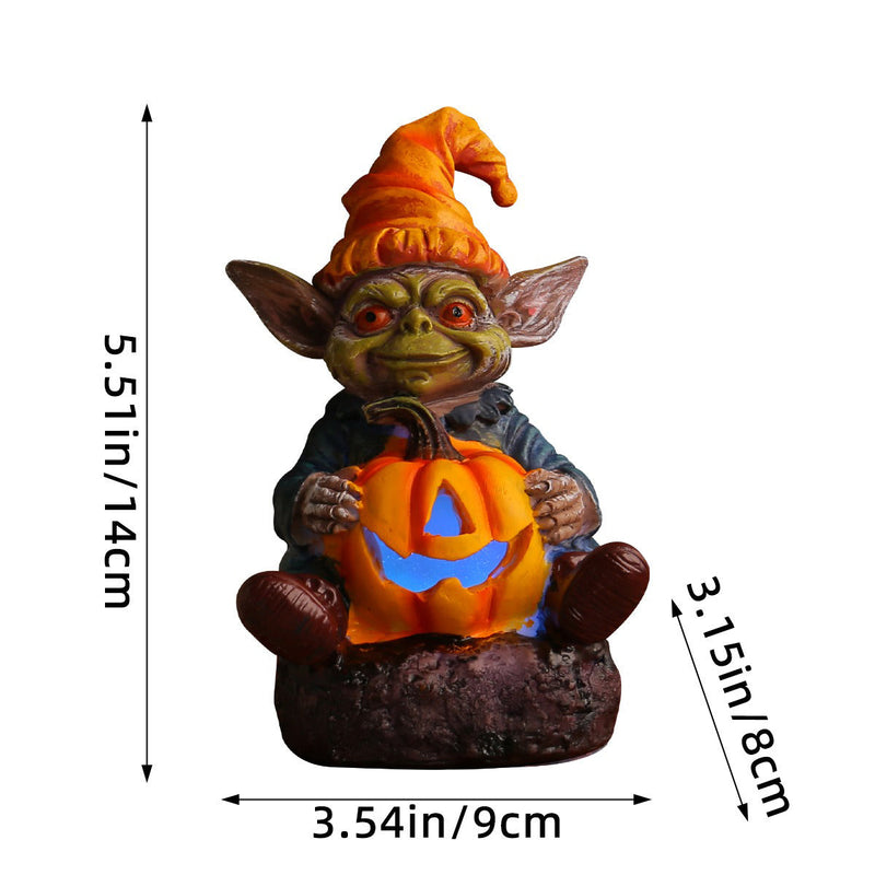 PhantomPumpkin™ 1+1 GRATIS | Halloween-Resin-Statue mit Kürbislampe