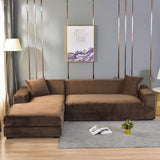 VelvetGuard™ Elastische velours sofa hoes