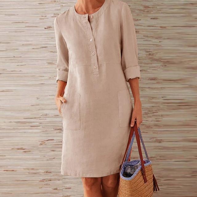 Ottilie | Stijlvol veelzijdig dames midi-jurk