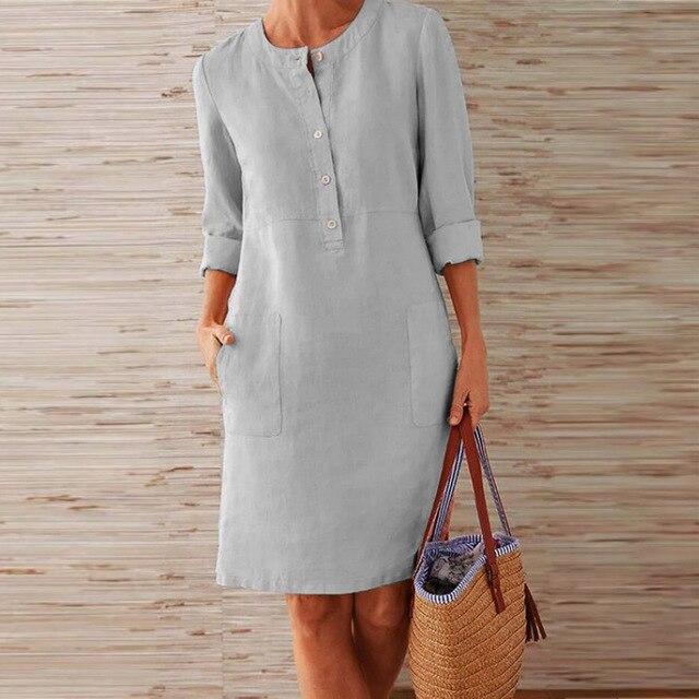 Ottilie | Stijlvol veelzijdig dames midi-jurk