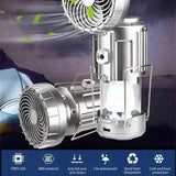 LED Campinglantaarn met Ventilator | Oplaadbaar | Zonne-energie | Powerbank
