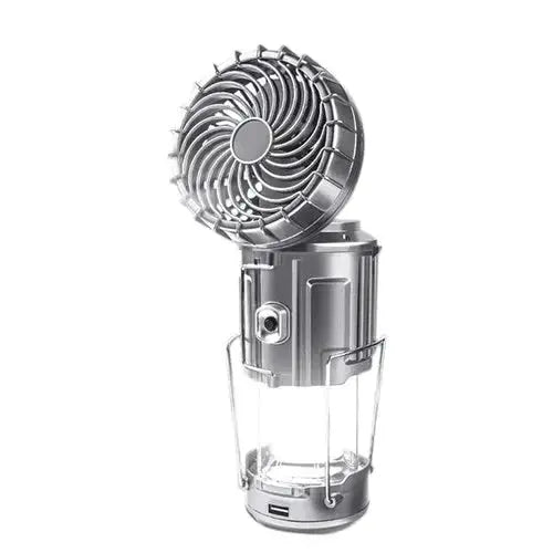 LED Campinglantaarn met Ventilator | Oplaadbaar | Zonne-energie | Powerbank