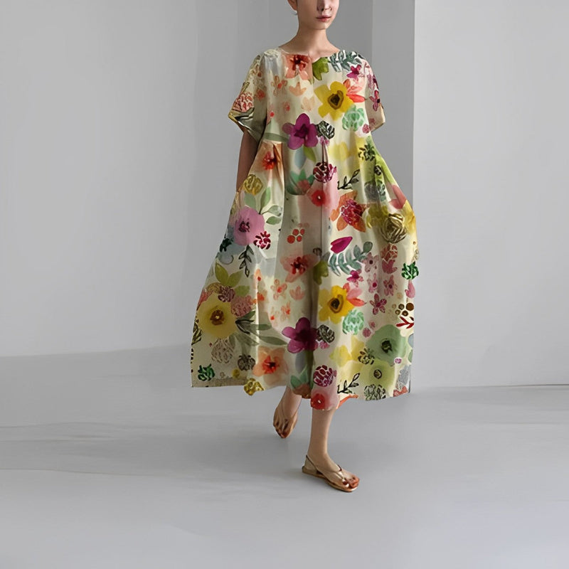 Amelia | Boheemse Bloemenjurk voor Vrouwen