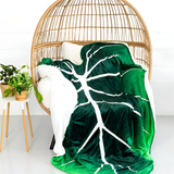 VliesBlad™ Fleece Deken met Bladontwerp