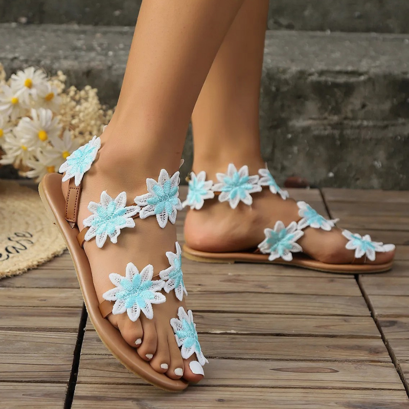 Lucinda - Bloemige Sandalen voor Dames
