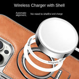 Phone Case met MagSafe | Standfunctie | Hoogwaardig Kunstleer | iPhone Bescherming