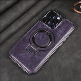 Phone Case met MagSafe | Standfunctie | Hoogwaardig Kunstleer | iPhone Bescherming