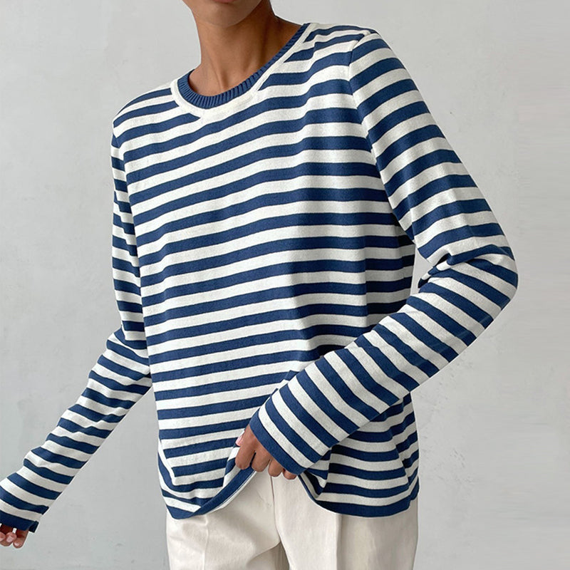 StripesEase™ Gestreept langarmshirt