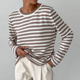 StripesEase™ Gestreept langarmshirt