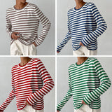 StripesEase™ Gestreept langarmshirt