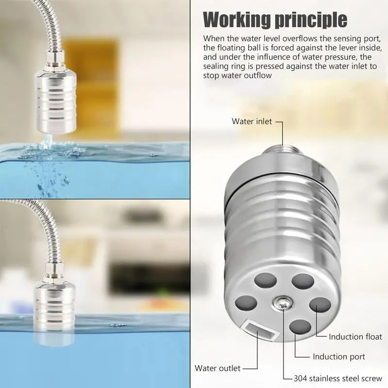Mini Schwimmerventil | Edelstahl | Automatische Wasserstandskontrolle | Kompakt