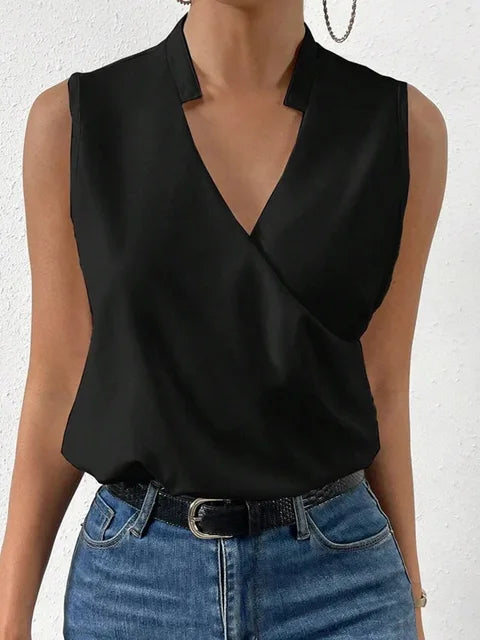 BellaSoft™ – Zacht zomertop voor dames met V-hals
