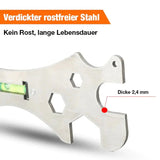 Multifunctionele Hoeksleutel | Ergonomisch Design | Roestvrij Staal | Compact Formaat