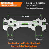 Multifunctionele Hoeksleutel | Ergonomisch Design | Roestvrij Staal | Compact Formaat