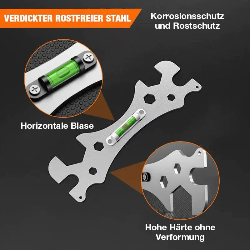 Multifunctionele Hoeksleutel | Ergonomisch Design | Roestvrij Staal | Compact Formaat
