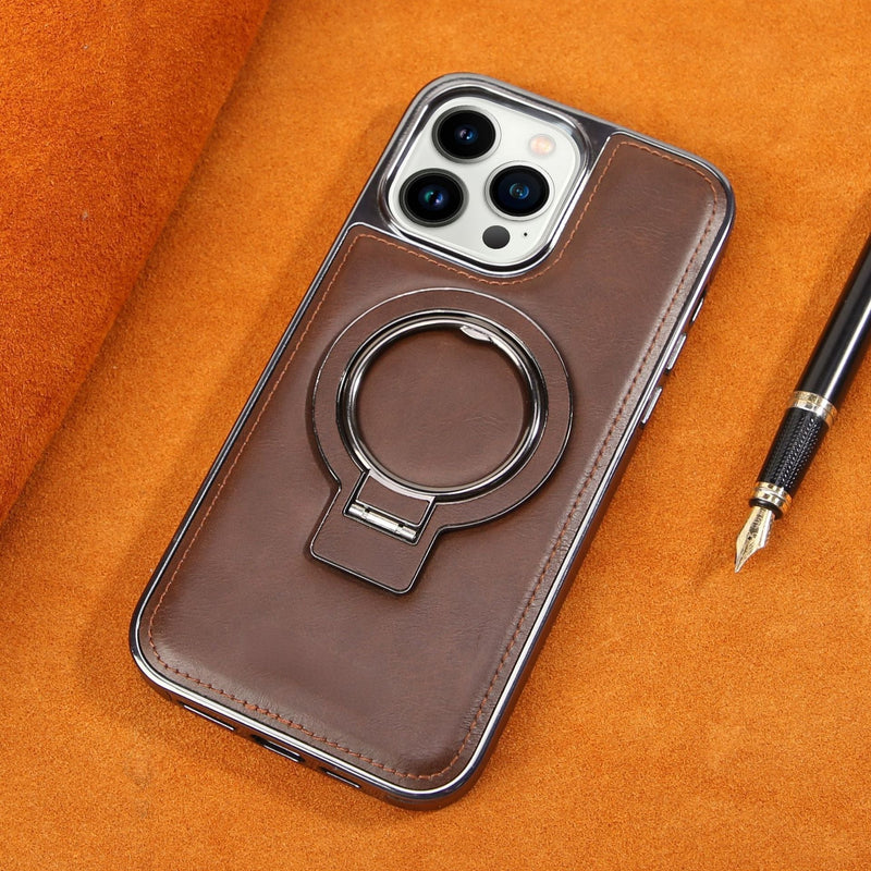 Phone Case met MagSafe | Standfunctie | Hoogwaardig Kunstleer | iPhone Bescherming
