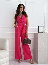 mouwloze jumpsuit voor dames | formeel